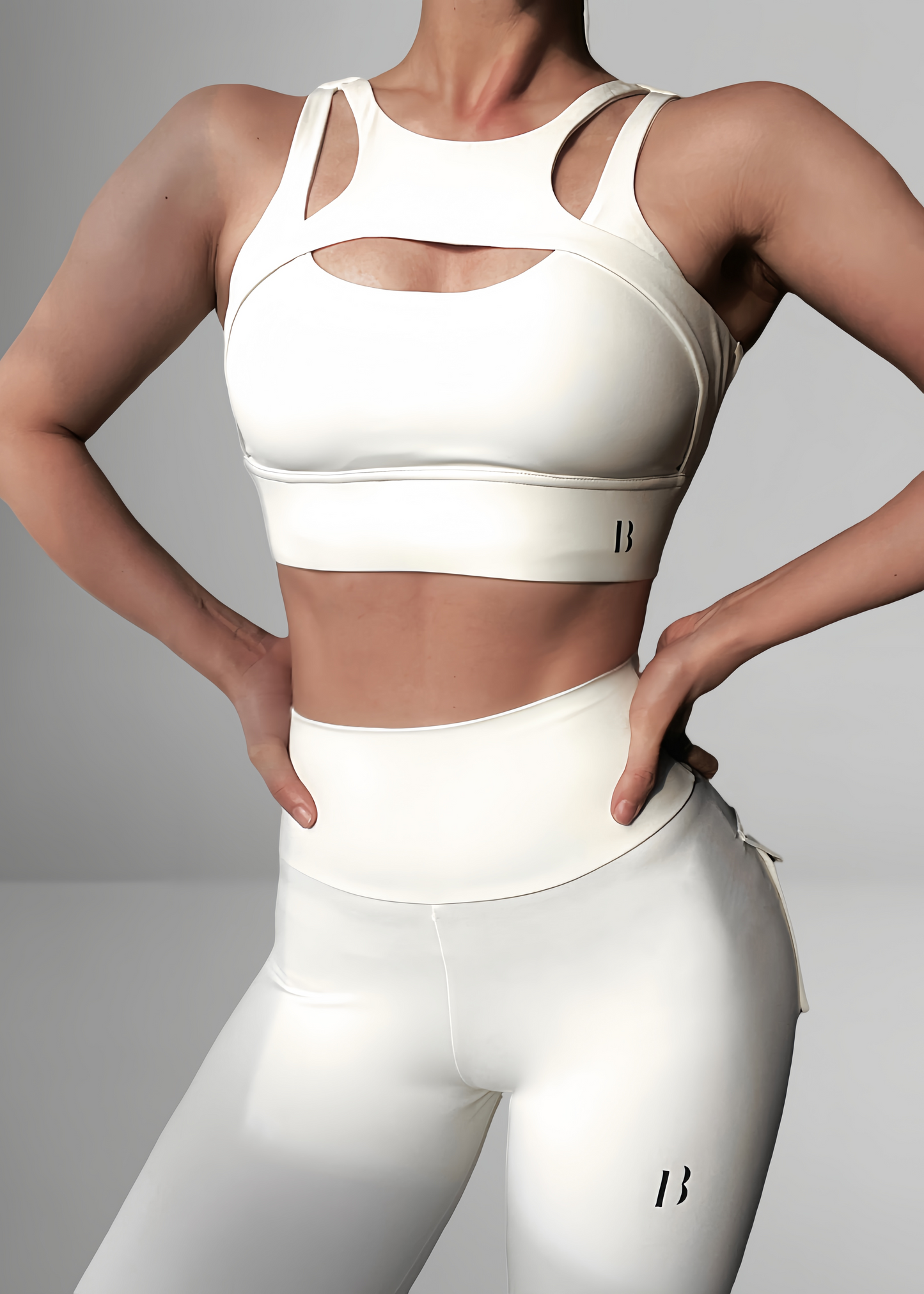 Boujee Dolly Active Yoga Leggings（creamy white）