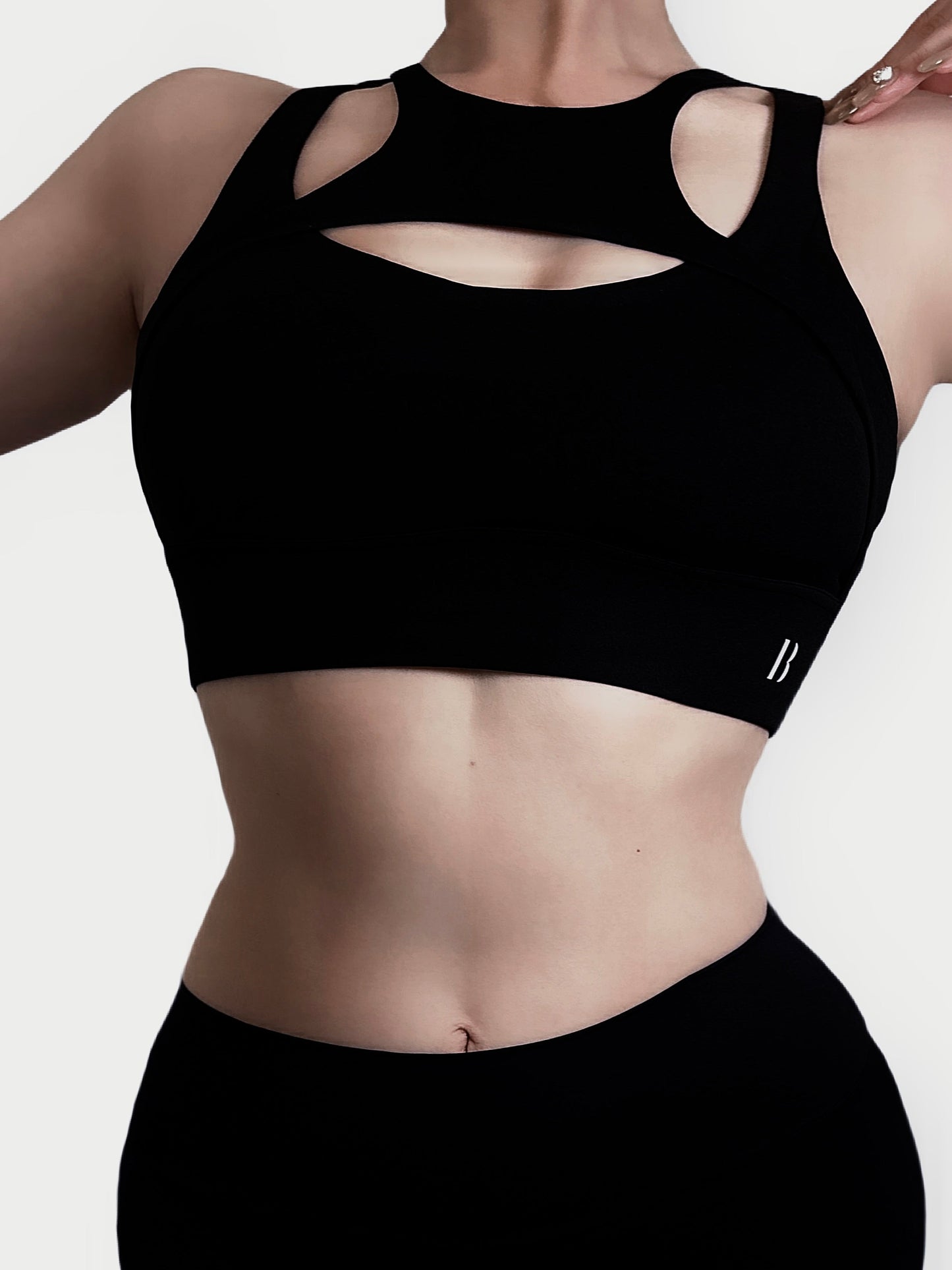 Boujee Dolly active yoga Top (black)